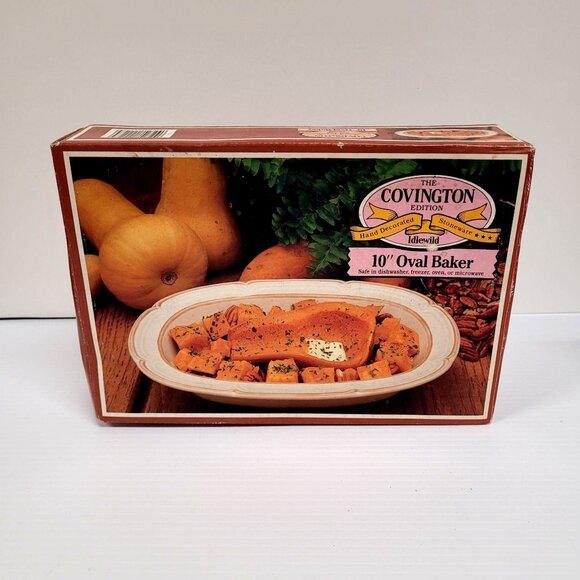 The Covington Edition Idlewild Oval Baker 10'' Serving Vintage 1970s Dishwasher - Picture 6 of 7